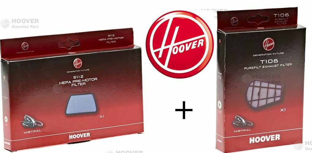 Kit filtri originali Hoover Mistral T106 e S112